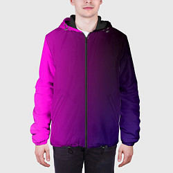 Куртка с капюшоном мужская VIOLET gradient, цвет: 3D-черный — фото 2