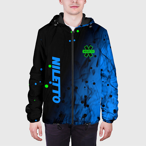 Мужская куртка Niletto абстракция / 3D-Черный – фото 3