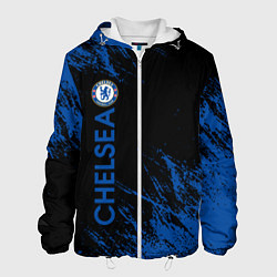 Куртка с капюшоном мужская Chelsea текстура, цвет: 3D-белый