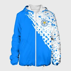 Куртка с капюшоном мужская Leicester city Лестер Сити, цвет: 3D-белый