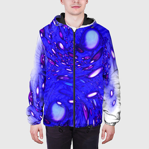 Мужская куртка Мир пузырей / 3D-Черный – фото 3