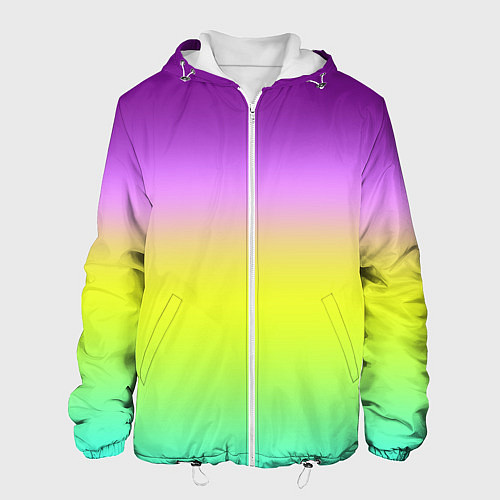 Мужская куртка Multicolored Ombre gradient / 3D-Белый – фото 1