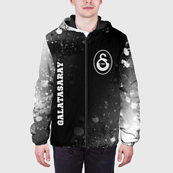 Куртка с капюшоном мужская Galatasaray Sport на темном фоне, цвет: 3D-черный — фото 2