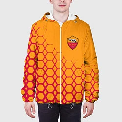 Куртка с капюшоном мужская Рома соты, цвет: 3D-белый — фото 2