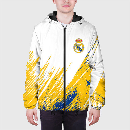 Мужская куртка Real madrid краска / 3D-Черный – фото 3