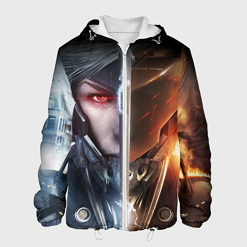 Мужская куртка METAL GEAR RISING САМУРАЙ / 3D-Белый – фото 1
