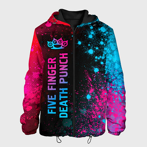 Мужская куртка Five Finger Death Punch Neon Gradient / 3D-Черный – фото 1