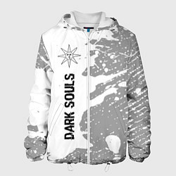 Куртка с капюшоном мужская Dark Souls Glitch - на светлом фоне, цвет: 3D-белый
