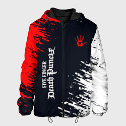 Куртка с капюшоном мужская Five Finger Death Punch - краска, цвет: 3D-черный