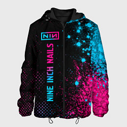 Мужская куртка Nine Inch Nails - neon gradient