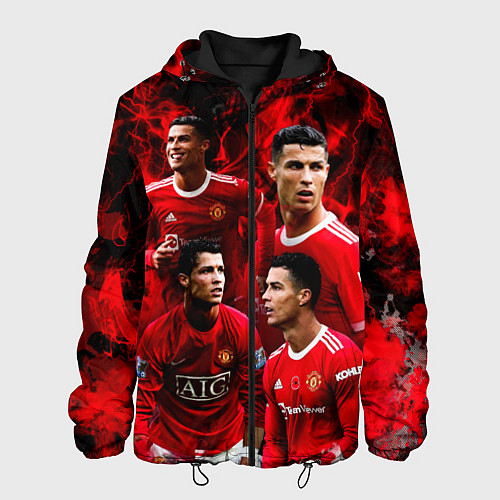Мужская куртка Криштиану Роналду Манчестер Юнайтед / 3D-Черный – фото 1