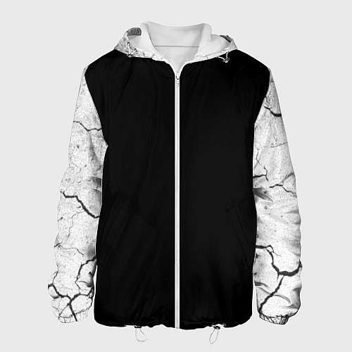 Мужская куртка Кроссфит униформа - трещины / 3D-Белый – фото 1