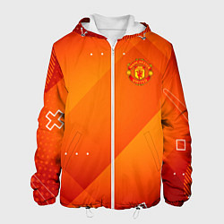 Куртка с капюшоном мужская Manchester united Абстракция спорт, цвет: 3D-белый