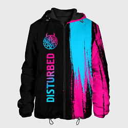 Мужская куртка Disturbed - neon gradient: по-вертикали