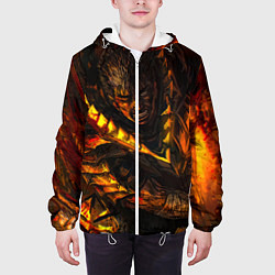 Куртка с капюшоном мужская Берсерк Гатс В Огне, цвет: 3D-белый — фото 2