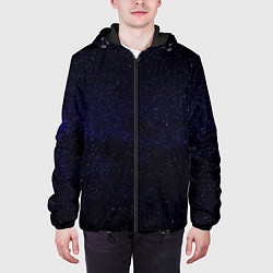 Куртка с капюшоном мужская Молчаливые космические дали, цвет: 3D-черный — фото 2