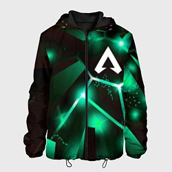 Куртка с капюшоном мужская Apex Legends разлом плит, цвет: 3D-черный