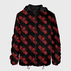 Куртка с капюшоном мужская Cult of the lamb pattern, цвет: 3D-черный