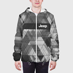 Куртка с капюшоном мужская Jeep - спорт, цвет: 3D-белый — фото 2