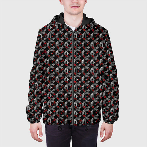 Мужская куртка Symbol in a circle / 3D-Черный – фото 3
