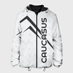 Куртка с капюшоном мужская Caucasus Mountains надпись Кавказ на английском с, цвет: 3D-черный