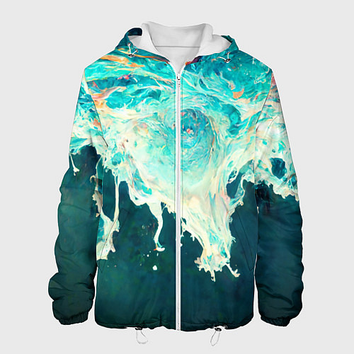 Мужская куртка Поток воды / 3D-Белый – фото 1