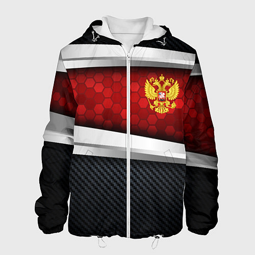 Мужская куртка Black & red Russia / 3D-Белый – фото 1