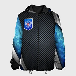 Куртка с капюшоном мужская Black & blue Russia, цвет: 3D-черный