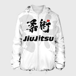 Куртка с капюшоном мужская Джиу-джитсу Jiu-jitsu, цвет: 3D-белый
