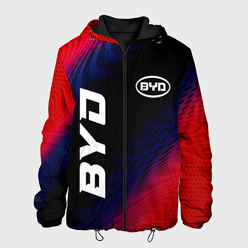 Мужская куртка BYD красный карбон / 3D-Черный – фото 1