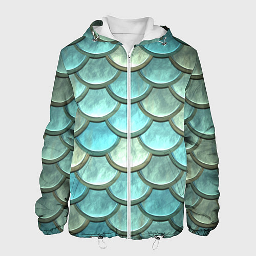Мужская куртка Рыбья чешуя / 3D-Белый – фото 1