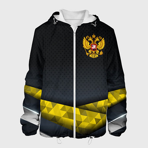 Мужская куртка Золотой герб black gold / 3D-Белый – фото 1