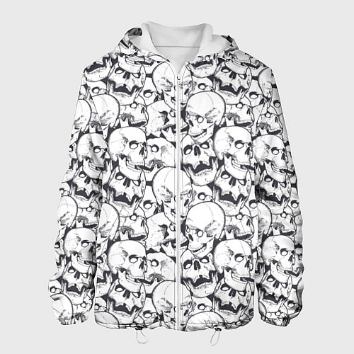 Мужская куртка Череп с глазными белками / 3D-Белый – фото 1