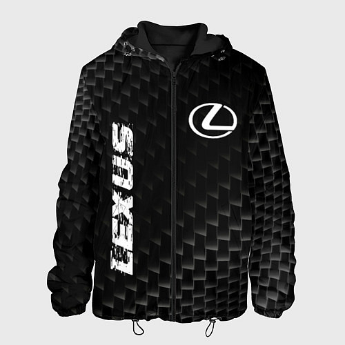 Мужская куртка Lexus карбоновый фон / 3D-Черный – фото 1