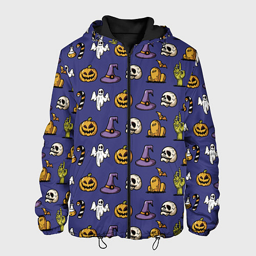 Мужская куртка Halloween pattern / 3D-Черный – фото 1