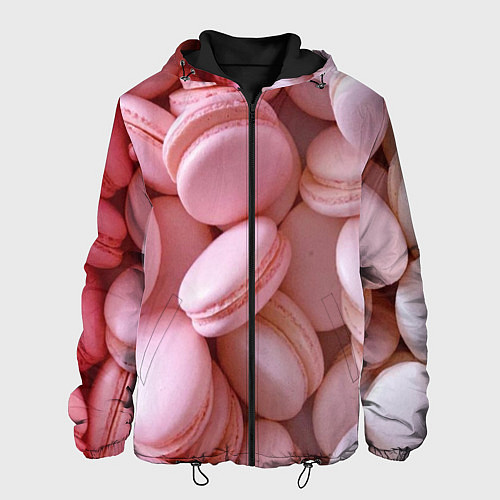 Мужская куртка Красные и розовые кексы / 3D-Черный – фото 1