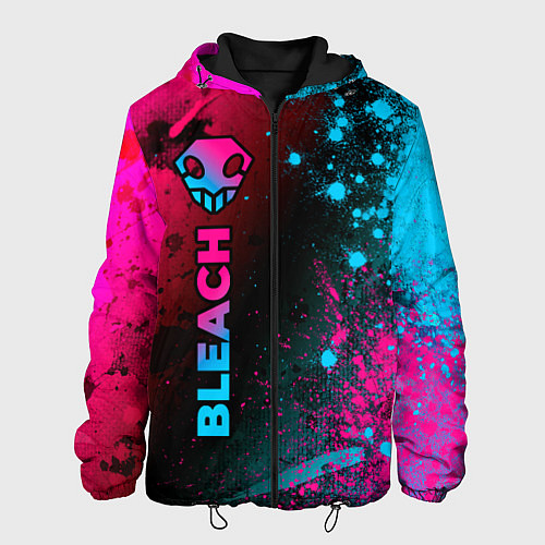 Мужская куртка Bleach - neon gradient: по-вертикали / 3D-Черный – фото 1