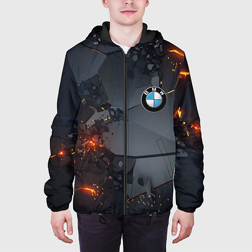 Мужская куртка BMW explosion / 3D-Черный – фото 3