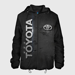 Куртка с капюшоном мужская Toyota cracks, цвет: 3D-черный