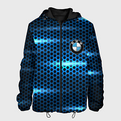 Куртка с капюшоном мужская BMW texture, цвет: 3D-черный