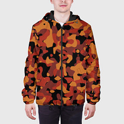 Куртка с капюшоном мужская Камуфляж Common Orange, цвет: 3D-черный — фото 2