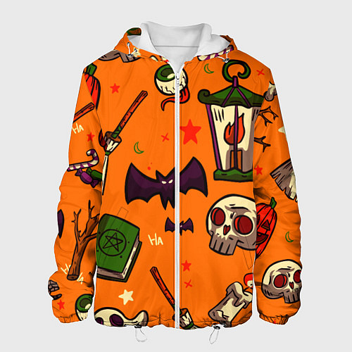 Мужская куртка Время ночных существ / 3D-Белый – фото 1