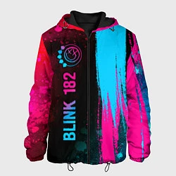 Мужская куртка Blink 182 - neon gradient: по-вертикали