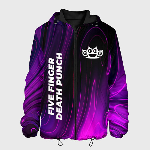 Мужская куртка Five Finger Death Punch violet plasma / 3D-Черный – фото 1