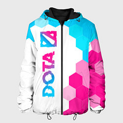 Мужская куртка Dota neon gradient style: по-вертикали