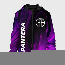 Куртка с капюшоном мужская Pantera violet plasma, цвет: 3D-черный