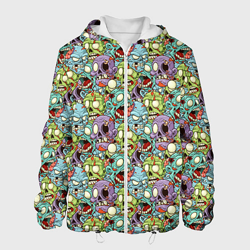 Мужская куртка Зомби и кровь / 3D-Белый – фото 1
