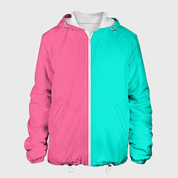 Мужская куртка Розово бирюзовый