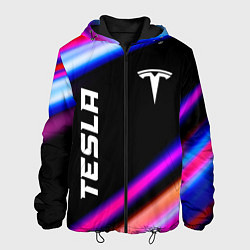 Куртка с капюшоном мужская Tesla speed lights, цвет: 3D-черный