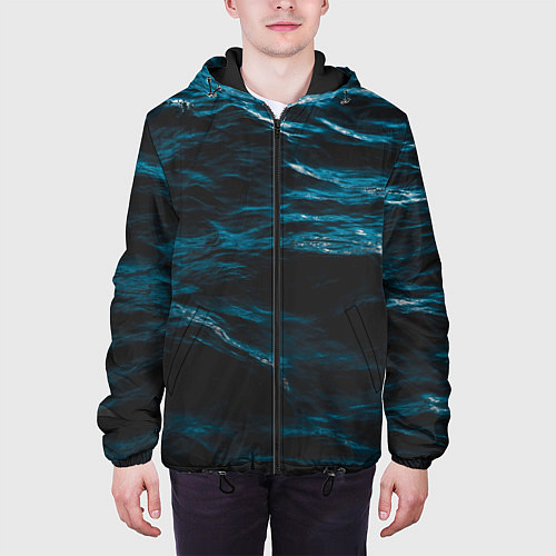 Мужская куртка Глубокое море / 3D-Черный – фото 3
